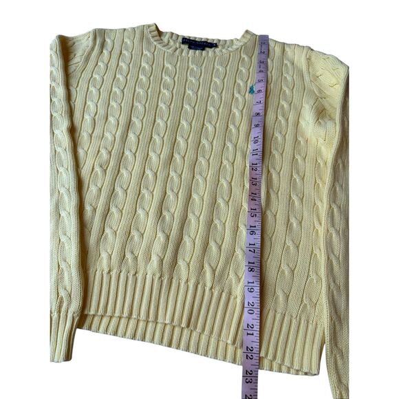 Ralph Lauren Cable-Knit Cotton Crewneck Sweater Size XL - Picture 12 of 13